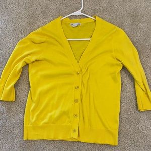 Gap yellow cardigan